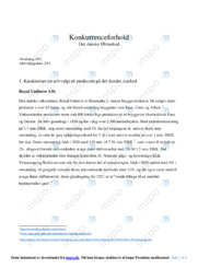 Royal Unibrew AS | Afsætning Case