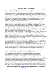 Streaming | Afsætning Case