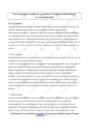 De syv parametre | Noter Analyse | Richard Raskin