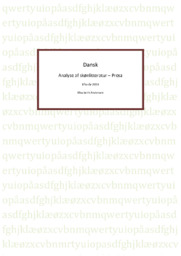 Skønlitteratur Prosa | Noter Analyse