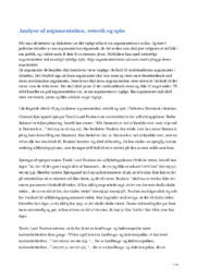 Analyse af argumentation, retorik og spin