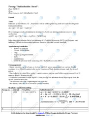 Saltindholdet i brød | Fysik Rapport