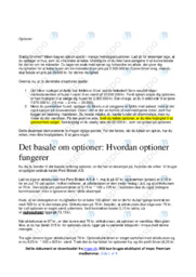 Optioner Teori | Noter Virksomhedsøkonomi