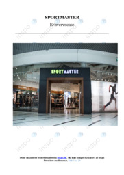 Sportmaster | Noter Virksomhedsøkonomi