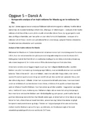 Analyse | trykt reklame for Mazda og tv-reklame for Kia