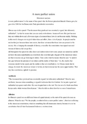 A more perfect union | Rhetorical analysis