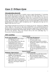 Case 2: Urban Gym | Afsætning