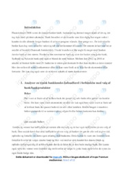 Bank Branchen | Afsætning Case