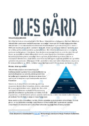 Oles Gård | Afsætning Case