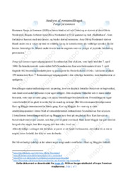 Penge på lommen | Analyse | Asta Olivia Nordenhof