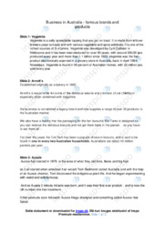 Business in Australia | Noter Analyse