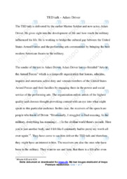 TED talk | Analyse | Adam Driver