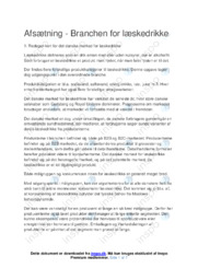 Branchen for læskedrikke | Afsætning Case