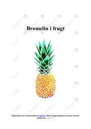 Bromelin i frugt | Biologi Rapport