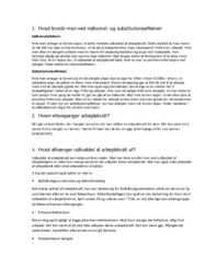 Indkomst | og substitutionseffekten | Noter International økonomi