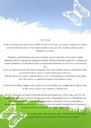 Dear Michael | Engelsk Letter