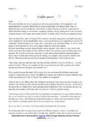 Speech | Engelsk