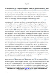 What caused the Ferguson riot exists in so… | Engelsk Essay