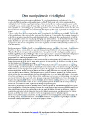 Den manipulerede virkelighed | Dansk Essay