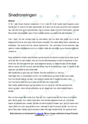 Snedronningen | Analyse | H.C. Andersen