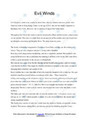Evil Winds | Analyse | Julie Chen