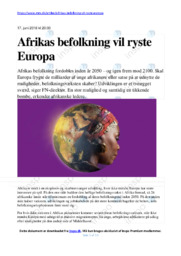 Afrikas befolkning | Noter Afsætning | Tjek vores gode noter her