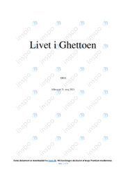 Livet i Ghettoen | Noter DHO