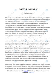 Kong Lindorm | Analyse | Charles Perrault