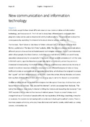 Communication and Information Technology | Eksamenssæt eng b 2. maj 2009