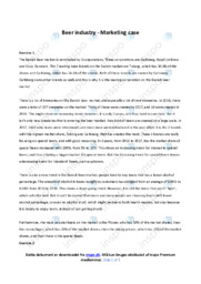 Beer industry  | Analyse
