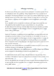 Influencer marketing | Afsætning