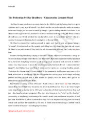 The Pedestrian by Ray Bradbury | Characterize Leonard Mead