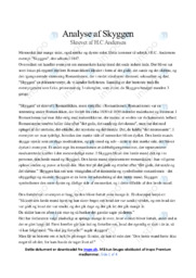 Skyggen | Analyse | H.C Andersen