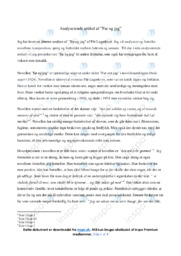 Far og jeg | Analyse | Pär Lagerkvist