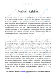 Jomfruen i fugleham | Analyse | Bo Nielsen