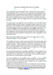 How prison changed Nick Yarris for the better | Analyse