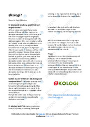 Økologi | Noter Dansk Essay