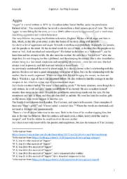 Aggro | Novel by James Moffat | Engelsk Skriftlig Årsprøve