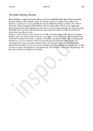 The Death-Defying Houdini | Fra Dansk til Engelsk Translation