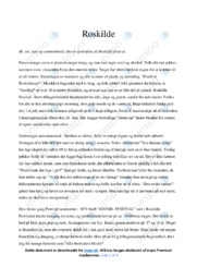 Roskilde | Fortællende journalistik