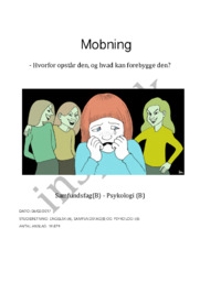 SRO om Mobning i Psykologi & samfundsfag | 12