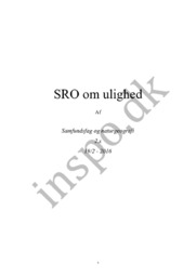 Ulighed | SRO
