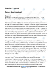 Musikfestival | Analyse