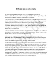 Ethical Consumerism | HHX Engelsk