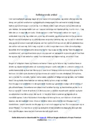 Fattigdom i Kunst & Litteratur | Noter Reflekterende artikel