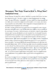 Dreamers | Essay