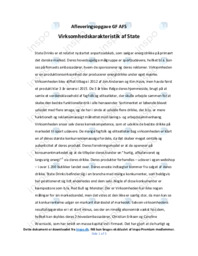 Virksomhedskarakteristik af State | Analyse