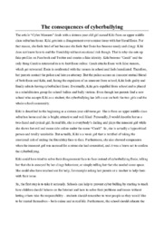 The consequences of cyberbullying