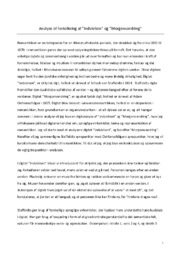 Analyse of fortolkning af ”Indvielsen” og ”Morgenvandring”