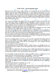 A Day’s Wait | Engelsk Essay